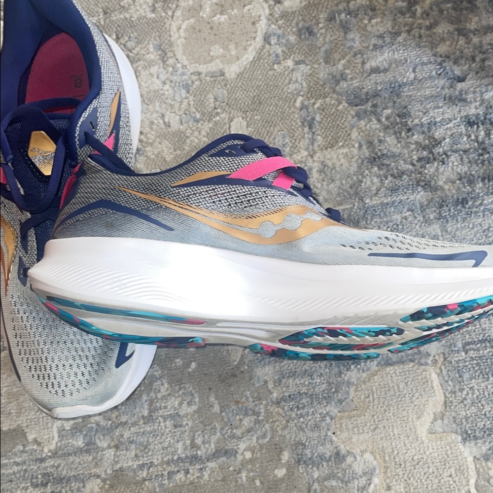 Saucony Men’s Athletic Shoes - Navy, Gold, and Pink - Picture 6 of 9